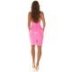 Rochie scurta mulata roz bombon din latex tip corset Misty Rochie scurta mulata roz bombon din latex tip corset Misty 6 - jojofashion.ro