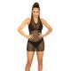 Rochie scurta neagra din plasa cu ochiuri mici Mey Rochie scurta neagra din plasa cu ochiuri mici Mey 2 - jojofashion.ro