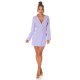 Rochie scurta tip sacou, lila, cu maneca lunga, Eliza Rochie scurta tip sacou, lila, cu maneca lunga, Eliza 7 - jojofashion.ro