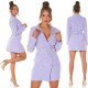 Rochie scurta tip sacou, lila, cu maneca lunga, Eliza Rochie scurta tip sacou, lila, cu maneca lunga, Eliza 8 - jojofashion.ro