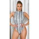 Body dama gri cu imprimeu piele de sarpe Luana 2 - jojofashion.ro