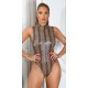 Body dama maro cu imprimeu piele de sarpe Luana Body dama maro cu imprimeu piele de sarpe Luana 2 - jojofashion.ro