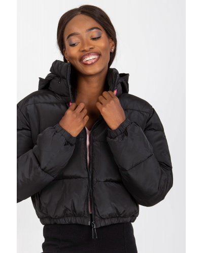 Geaca dama bomber scurta, neagra, matlasata, Amedeia1 Geci dama, Geaca dama bomber scurta, neagra, matlasata, Amedeia1 - jojofashion.ro