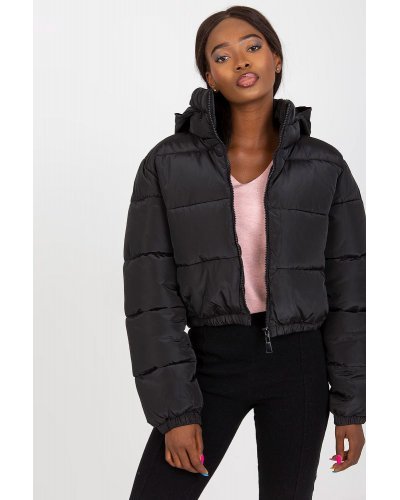Geaca dama bomber scurta, neagra, matlasata, Amedeia1 Geci dama, Geaca dama bomber scurta, neagra, matlasata, Amedeia1 - jojofashion.ro