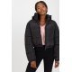 Geaca dama bomber scurta, neagra, matlasata, Amedeia1 3 - jojofashion.ro