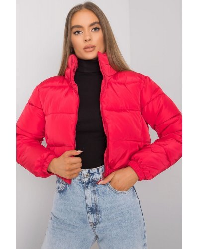 Geaca dama bomber scurta, rosie, matlasata, Amedeia Geaca dama bomber scurta, rosie, matlasata, Amedeia - jojofashion.ro
