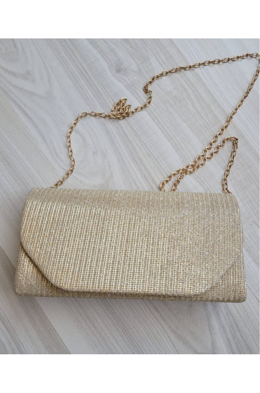 Geanta plic glitter auriu Diamond Geanta plic glitter auriu Diamond 2 - jojofashion.ro