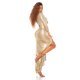 Rochie de seara lunga, glitter, aurie, cu maneca lunga, Andradda 4 - jojofashion.ro