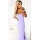 Rochie de ocazie lunga, lila, cu un umar gol, asimetrica, Aniko 5 - jojofashion.ro
