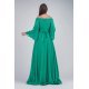 Rochie de ocazie lunga din voal turcoaz Cinderella Rochie de ocazie lunga din voal turcoaz Cinderella 3 - jojofashion.ro