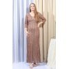 Rochie lunga mulata aurie din paiete Sophie