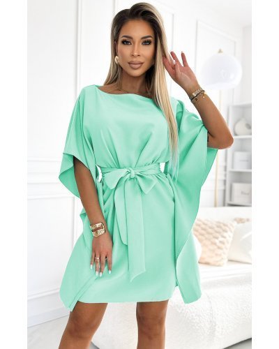 Rochie de vara, eleganta, midi, verde menta, croi fluture, Butterfly  Rochii, Rochie de vara, eleganta, midi, verde menta, croi fluture, Butterfly  - jojofashion.ro