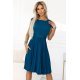 Rochie midi bleu ocean plisata Karima Rochie midi bleu ocean plisata Karima 2 - jojofashion.ro