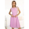 Rochie de vara eleganta lila midi plisata Karima 