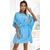 Rochie midi, bleu, croi fluture, Butterfly