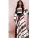 Rochie multicolora lunga cu motive traditionale Lorelei 2 - jojofashion.ro