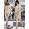 Trening dama casual tricotat bej Jazmine
