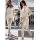 Trening dama casual tricotat bej Jazmine Trening dama casual tricotat bej Jazmine 2 - jojofashion.ro