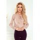 Bluza eleganta, vascoza, bej, cu maneca lunga, Ivana Bluza eleganta, vascoza, bej, cu maneca lunga, Ivana 2 - jojofashion.ro