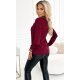 Bluza dama eleganta, vascoza, burgundy, cu maneca lunga, Ivana Bluza dama eleganta, vascoza, burgundy, cu maneca lunga, Ivana 3 - jojofashion.ro
