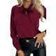 Bluza dama eleganta, vascoza, burgundy, cu maneca lunga, Ivana Bluza dama eleganta, vascoza, burgundy, cu maneca lunga, Ivana 5 - jojofashion.ro