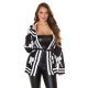 Pulover dama tricotat negru cu nasturi Jenna Pulover dama tricotat negru cu nasturi Jenna 2 - jojofashion.ro