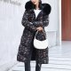 Geaca dama de iarna cu doua fete, neagra, parka, cu gluga si blanita, Fargo 3 - jojofashion.ro
