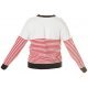 Pulover cardigan alb cu dungi rosii Ailbhe Pulover cardigan alb cu dungi rosii Ailbhe 6 - jojofashion.ro