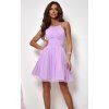 Rochie baby doll scurta, din tulle lila, SindiW