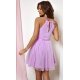 Rochie baby doll scurta, din tulle lila, SindiW 3 - jojofashion.ro