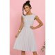 Rochie midi gri plisata Karima  2 - jojofashion.ro