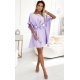 Rochie midi lila lavanda vaporoasa croi fluture Butterfly  4 - jojofashion.ro