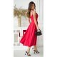 Rochie rosie vaporoasa cu umerii goi Fabiola Rochie rosie vaporoasa cu umerii goi Fabiola 3 - jojofashion.ro