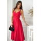 Rochie rosie vaporoasa cu umerii goi Fabiola Rochie rosie vaporoasa cu umerii goi Fabiola 5 - jojofashion.ro