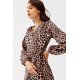Rochie scurta petrecuta leopard cu maneca lunga CassieR 5 - jojofashion.ro