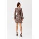 Rochie scurta petrecuta leopard cu maneca lunga CassieR 4 - jojofashion.ro