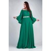 Rochie de ocazie lunga din voal verde turcoaz Cinderella
