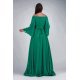 Rochie de ocazie lunga din voal verde turcoaz Cinderella Rochie de ocazie lunga din voal verde turcoaz Cinderella 3 - jojofashion.ro