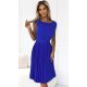 Rochie albastra midi plisata Karima 2 - jojofashion.ro