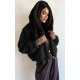 Geaca dama de iarna scurta, blana eco, neagra Rosary Geaca dama de iarna scurta, blana eco, neagra Rosary 2 - jojofashion.ro