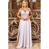 Rochie de cununie eleganta marime mare lunga dantela gri Arianza