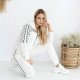 Trening dama casual, bumbac, alb, cu gluga Delma Trening dama casual, bumbac, alb, cu gluga Delma 4 - jojofashion.ro