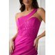 Rochie de banchet lunga roz fucsia cu paiete pe bust Extravaganza 4 - jojofashion.ro