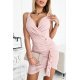 Rochie scurta roz pal petrecuta Anastacia Rochie scurta roz pal petrecuta Anastacia 5 - jojofashion.ro