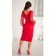 Rochie midi rosie cu paiete si maneca lunga Lavish Rochie midi rosie cu paiete si maneca lunga Lavish 3 - jojofashion.ro