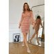 Rochie scurta mulata aurie cu maneca lunga Jazeera 6 - jojofashion.ro