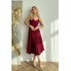 Rochie midi in clos, burgundy, cu umerii goi, vaporoasa, Fabiola 7 - jojofashion.ro