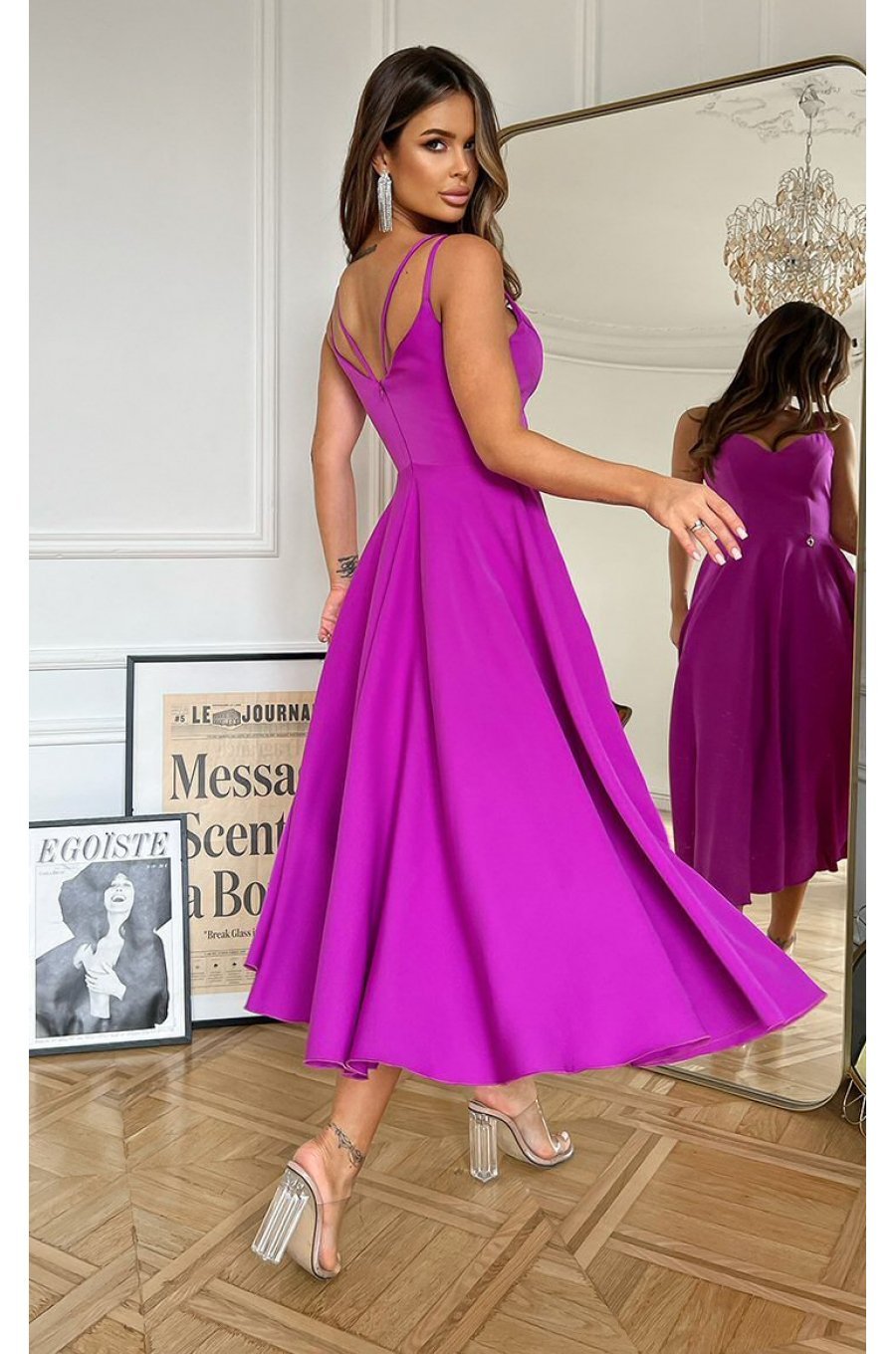 Rochie midi in clos bishop retro Fabiola Rochie midi in clos bishop retro Fabiola 2 - jojofashion.ro