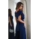 Salopeta eleganta evazata, bleumarin navy, vascoza, Ryoko Salopeta eleganta evazata, bleumarin navy, vascoza, Ryoko 4 - jojofashion.ro