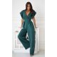 Salopeta eleganta evazata, vascoza verde, Ryoko Salopeta eleganta evazata, vascoza verde, Ryoko 5 - jojofashion.ro